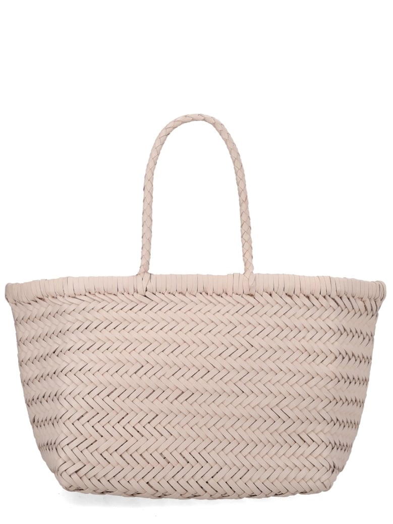 handbag triple jump beige leather by Selfnex