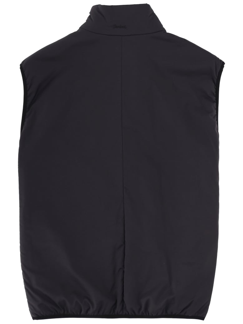 waistcoat with collar black by Selfnex