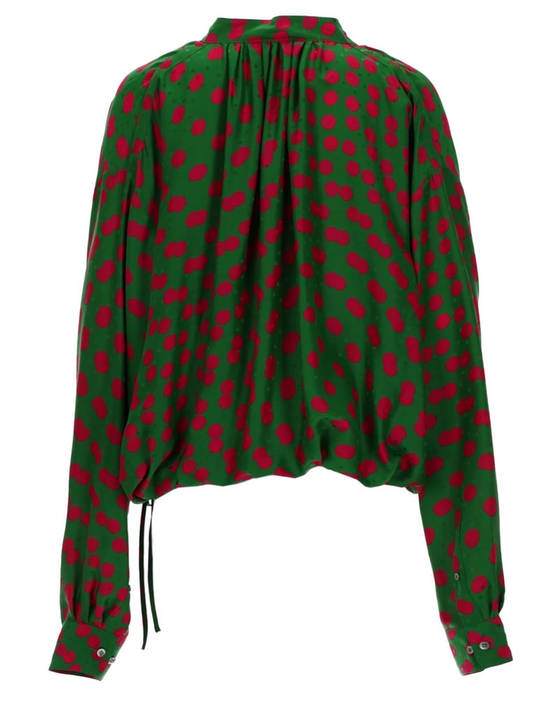 shirt cenver green viscose-silk by Selfnex