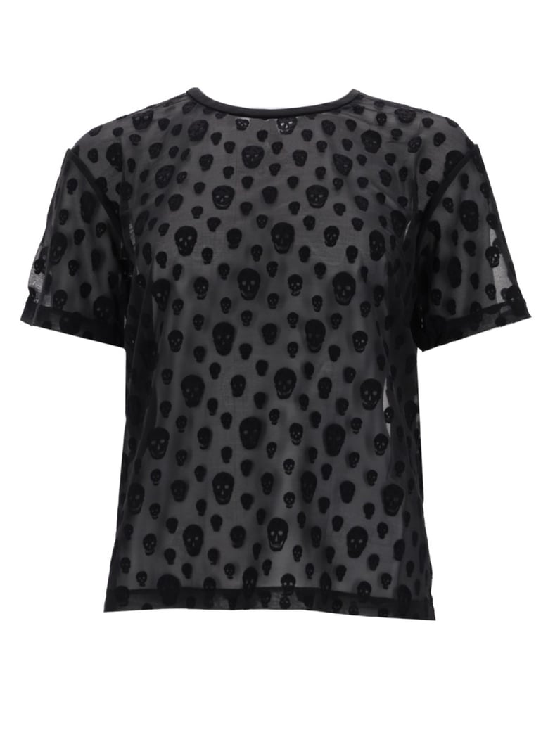 skull pattern t-shirt by Selfnex