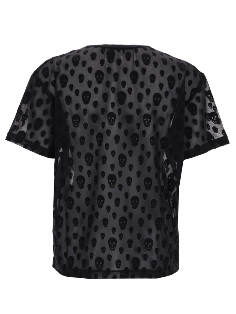 skull pattern t-shirt by Selfnex