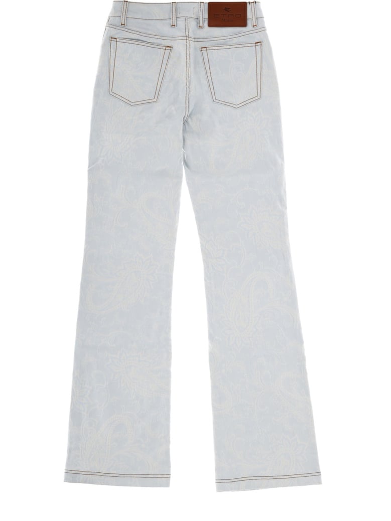 jeans with paisley pattern by Selfnex