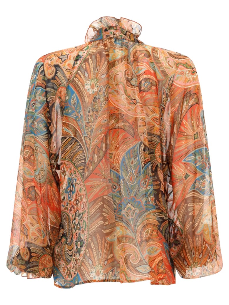silk shirt orange by Selfnex