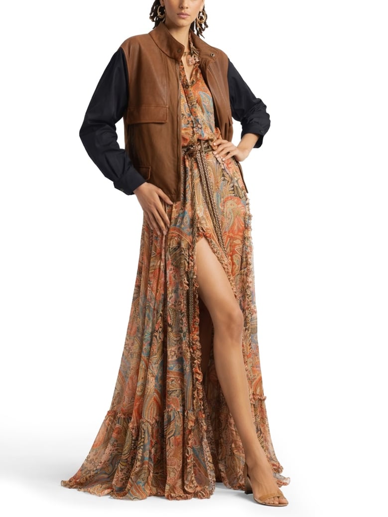 silk shirt orange by Selfnex