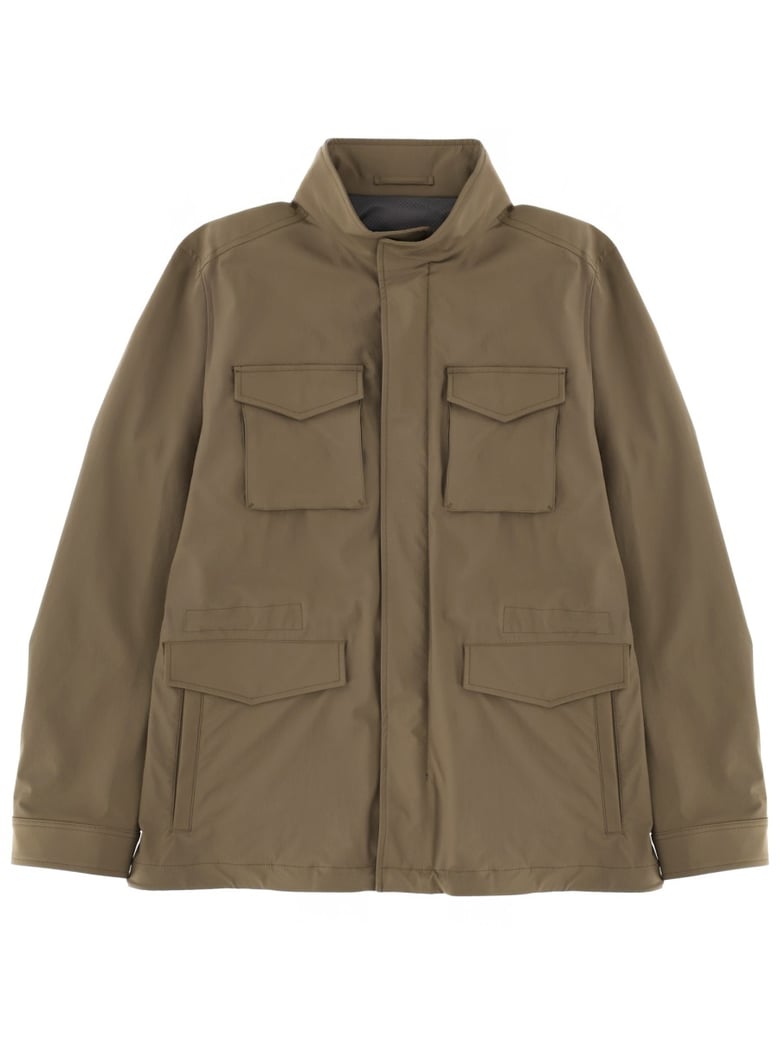 jacket with pockets brown by Selfnex