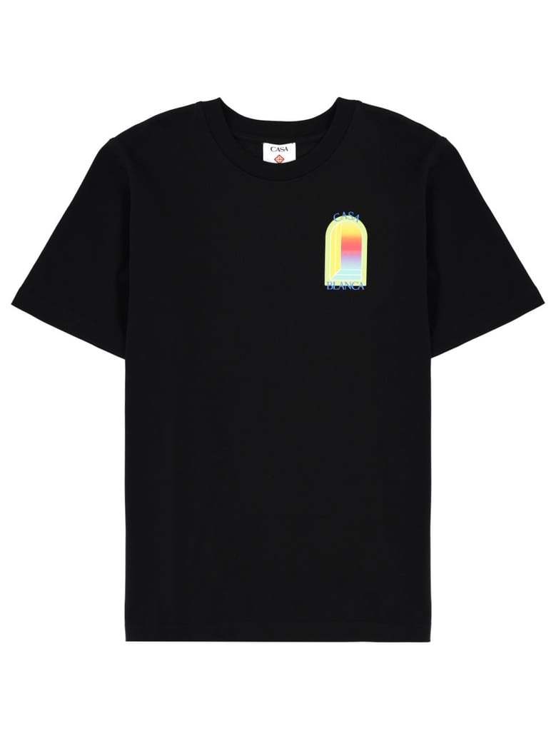 t-shirt with print black by Selfnex