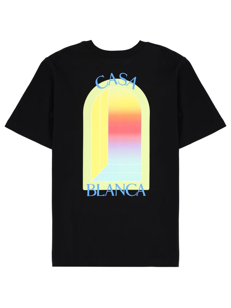 t-shirt with print black by Selfnex