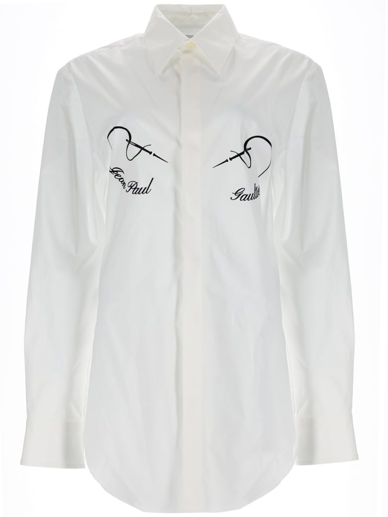 classic white button-up shirt by Selfnex