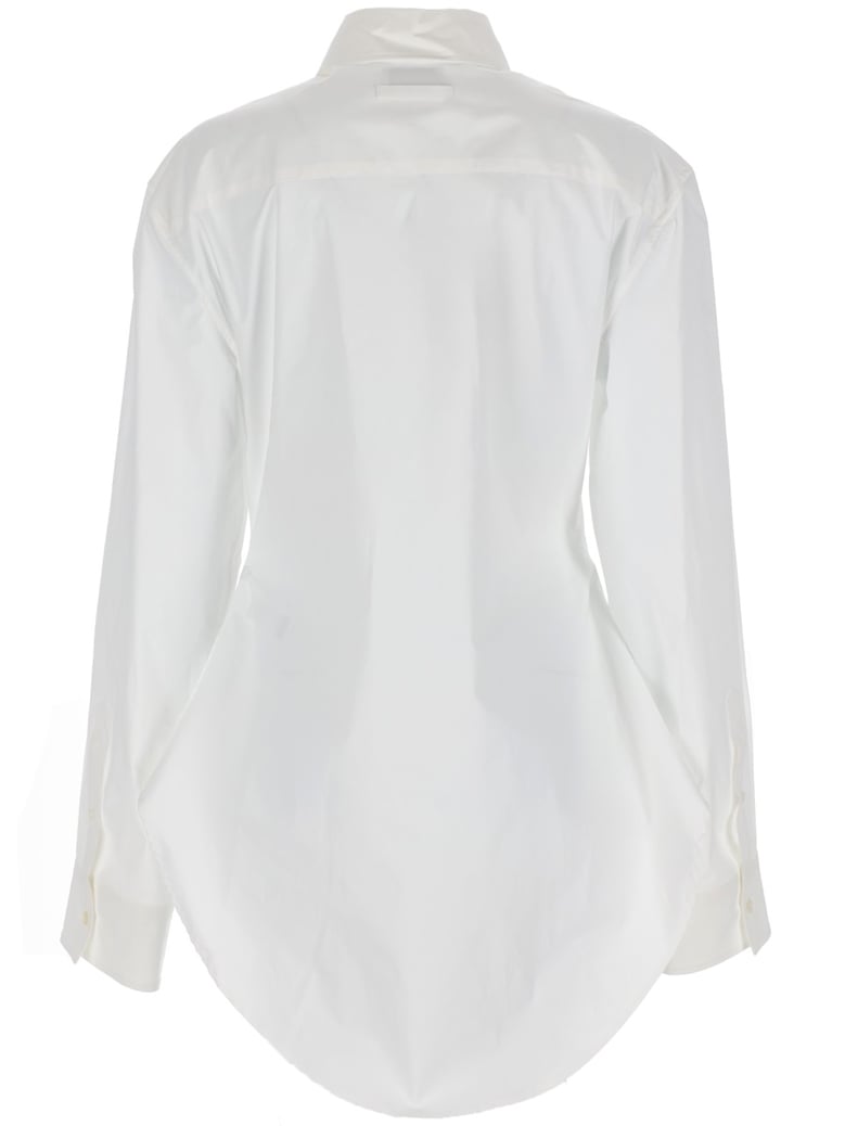 classic white button-up shirt by Selfnex
