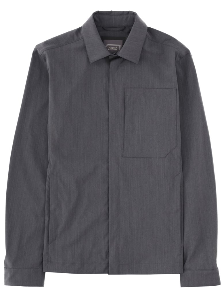 overshirt wool blend grey by Selfnex