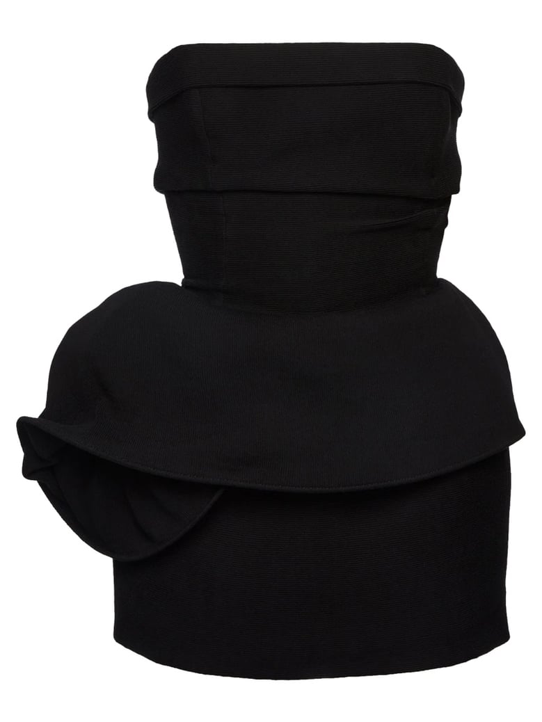 mini dress with drape by Selfnex