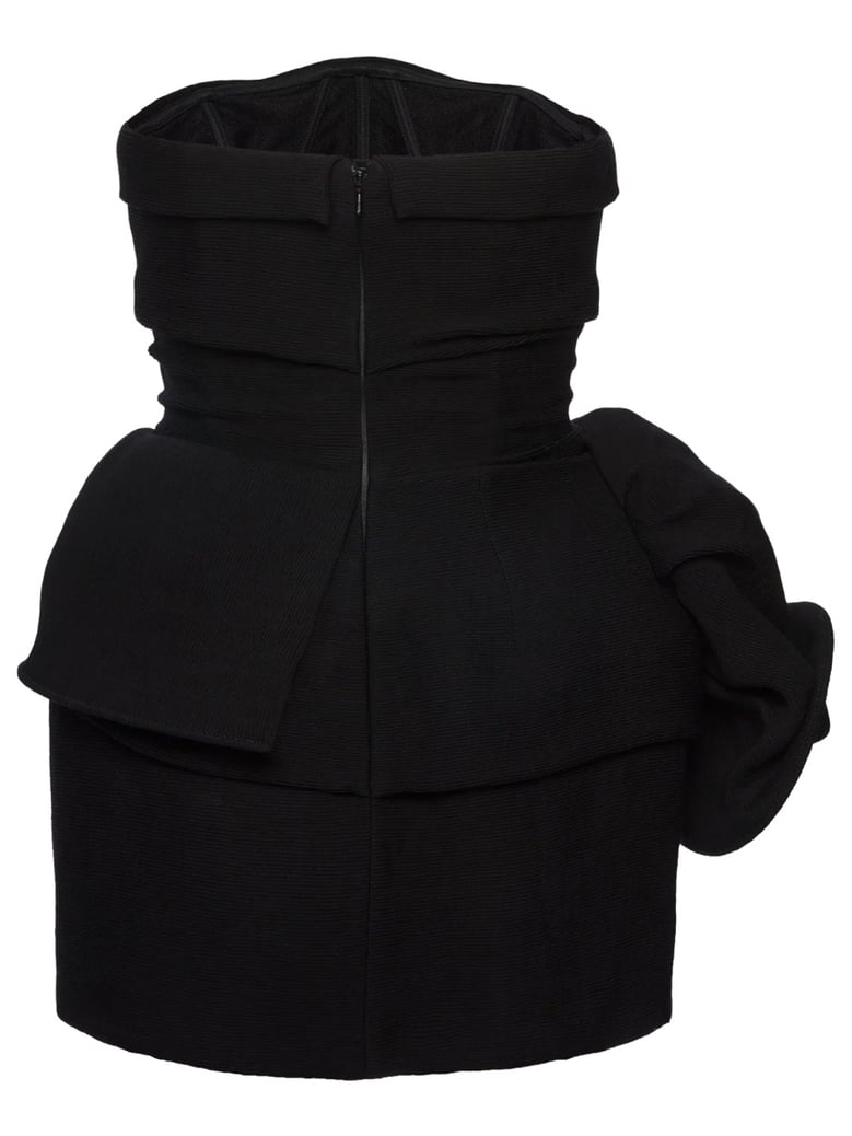 mini dress with drape by Selfnex