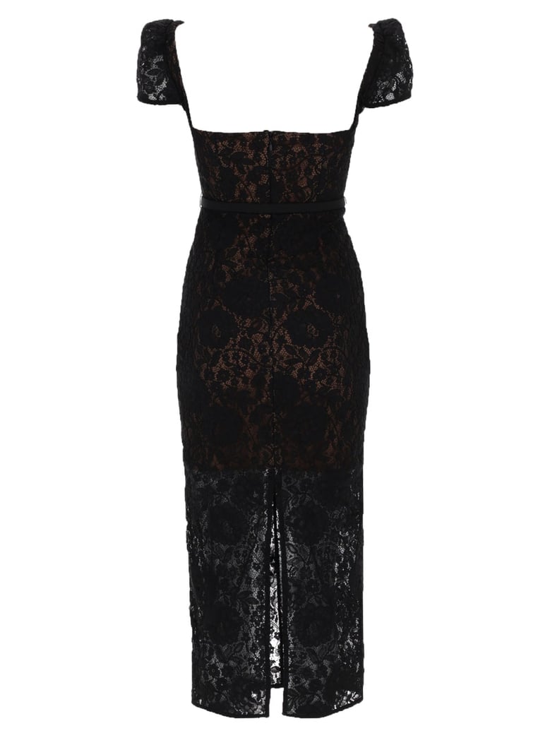 dress lace midi black by Selfnex