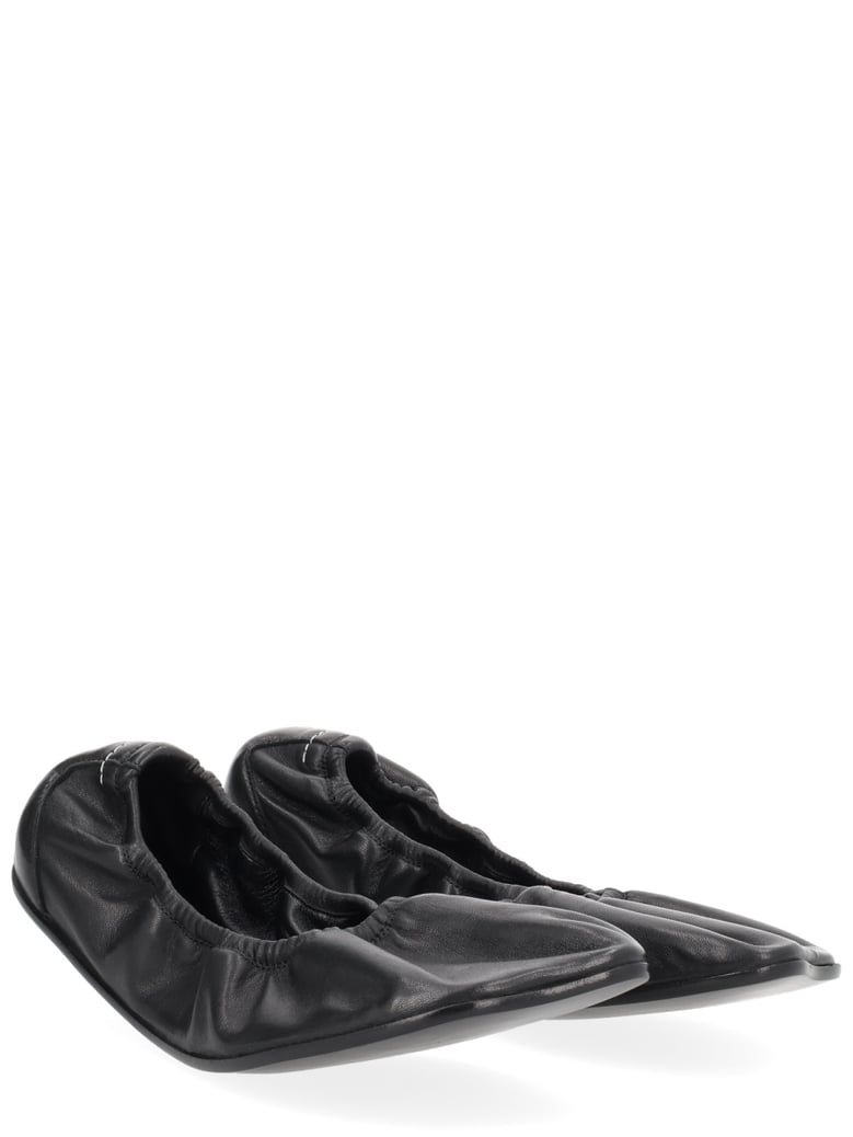 leather ballerina shoes by Selfnex