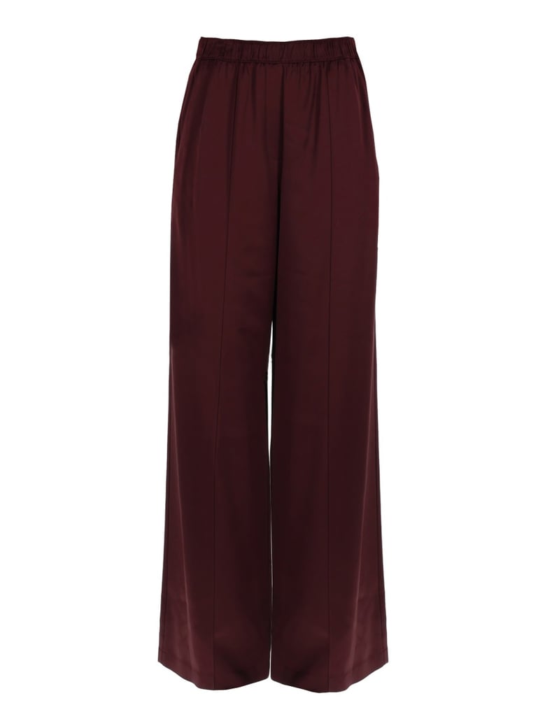 tailored pants in bordeaux by Selfnex