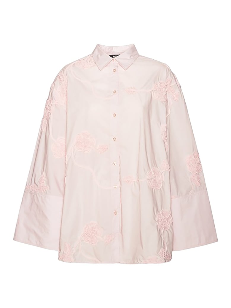 oversized shirt with floral details by Selfnex
