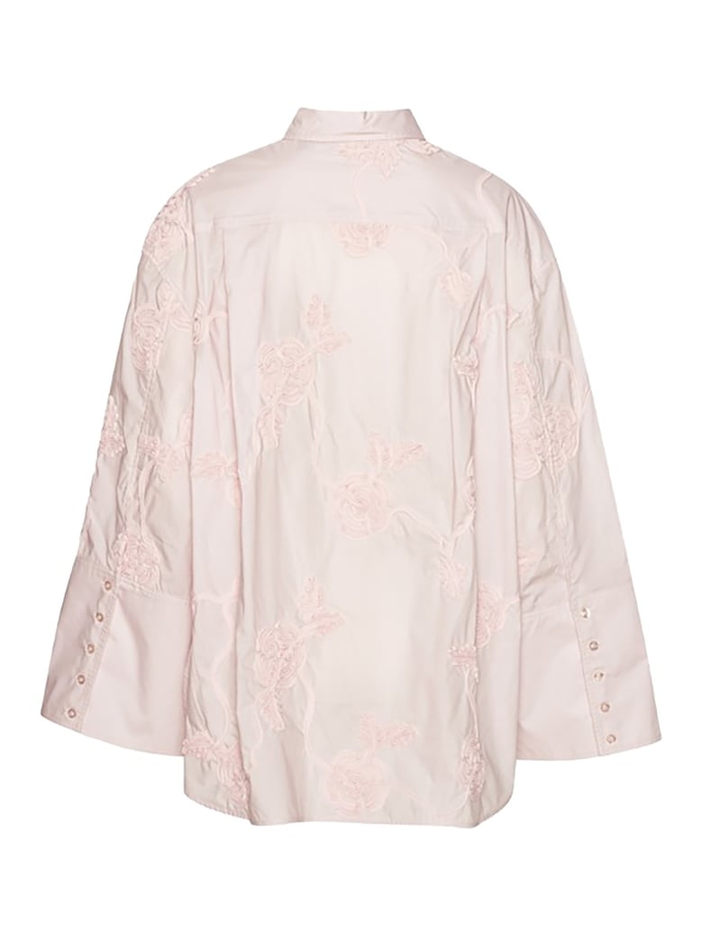 oversized shirt with floral details by Selfnex