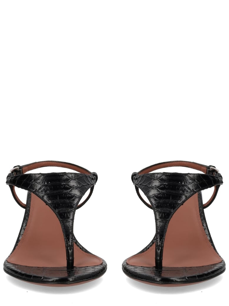 sandal nina black leather by Selfnex