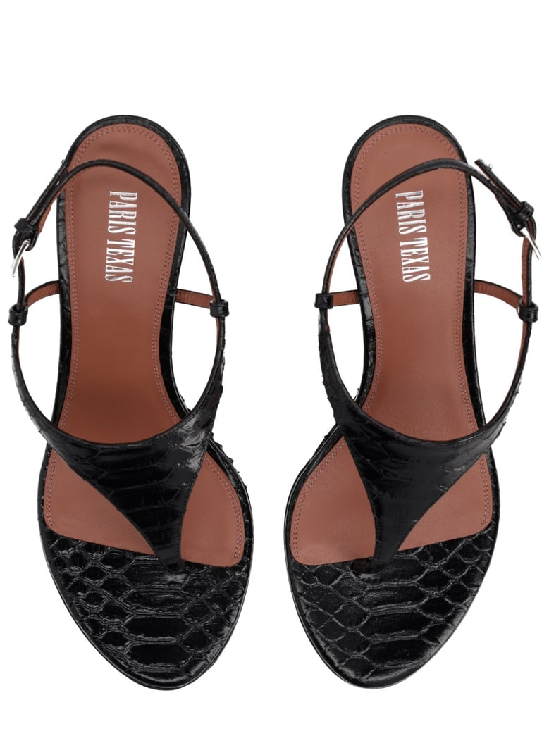 sandal nina black leather by Selfnex