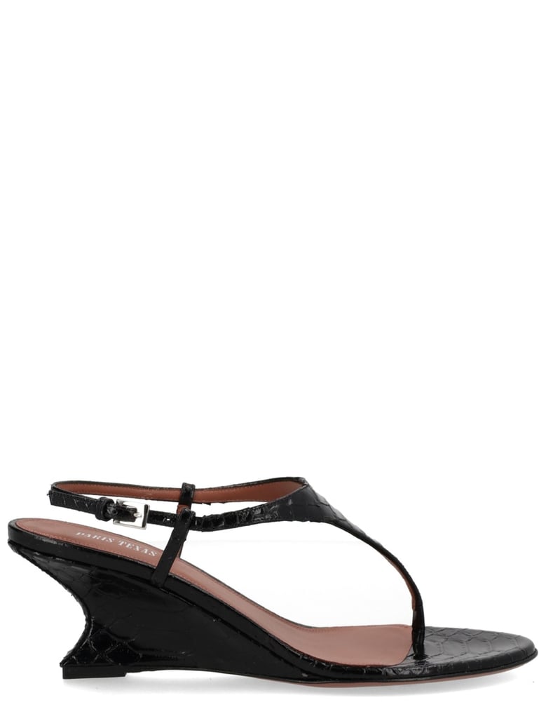 sandal nina black leather by Selfnex