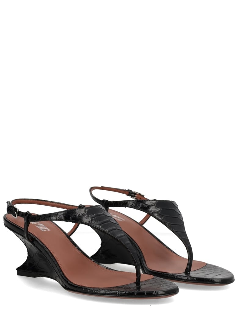 sandal nina black leather by Selfnex
