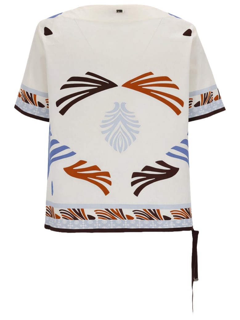 t-shirt summer print white by Selfnex