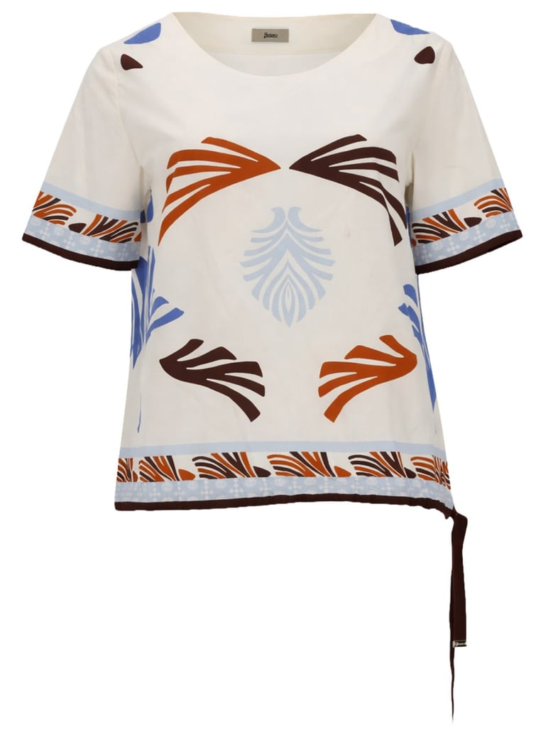 t-shirt summer print white by Selfnex