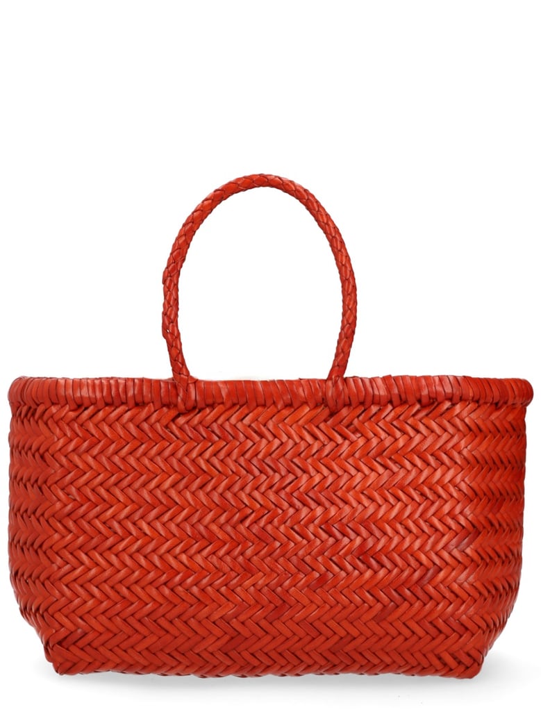 handbag triple jump orange leather by Selfnex