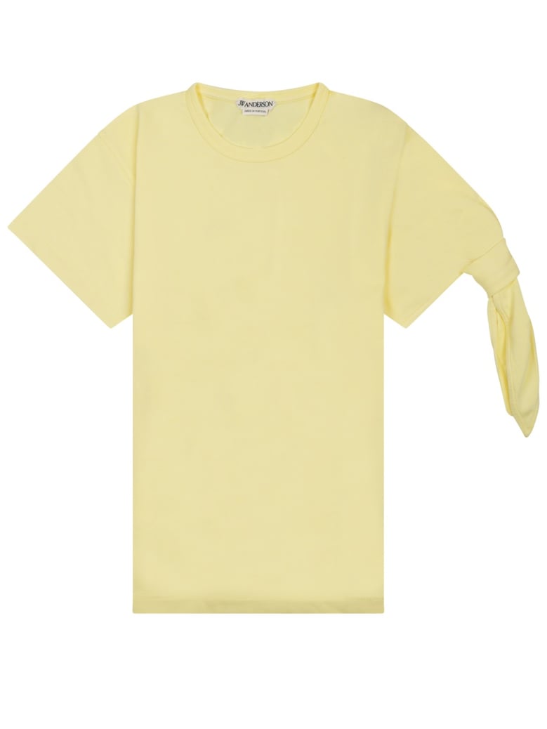 t-shirt with knot - yellow by Selfnex