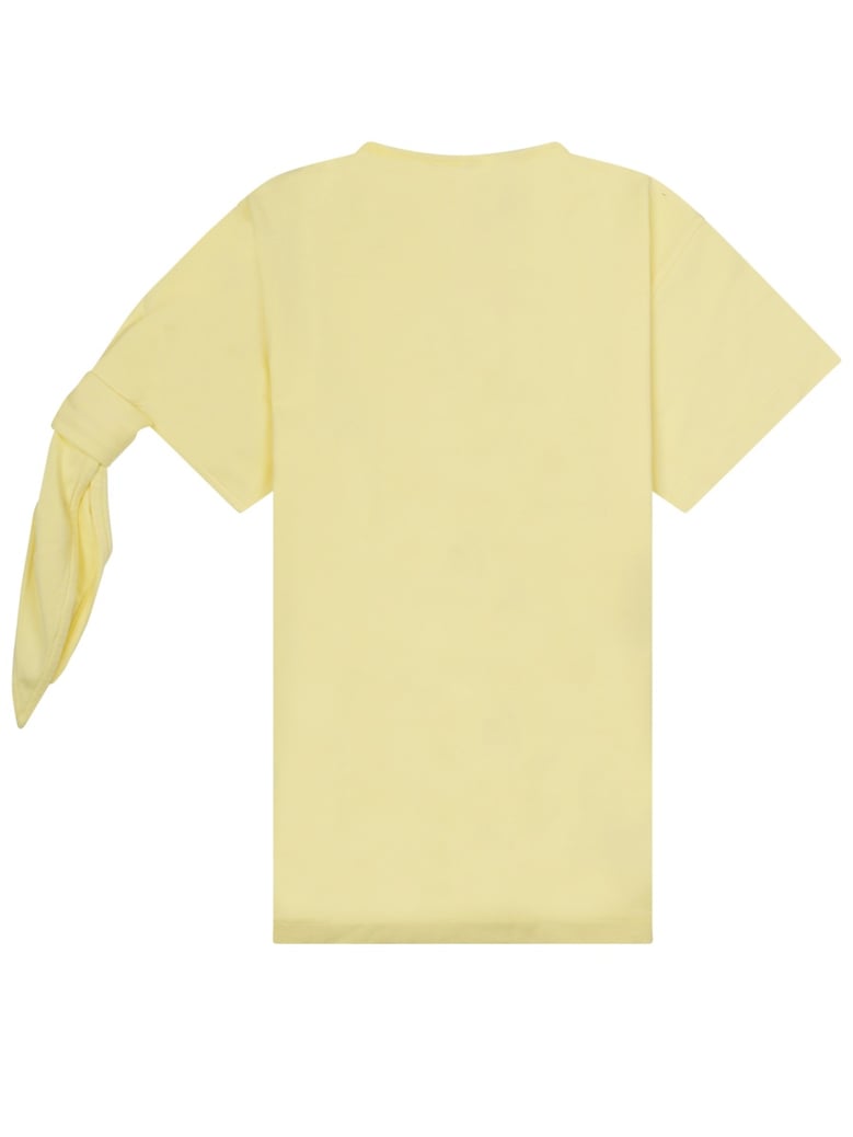 t-shirt with knot - yellow by Selfnex