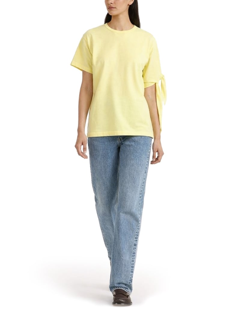 t-shirt with knot - yellow by Selfnex