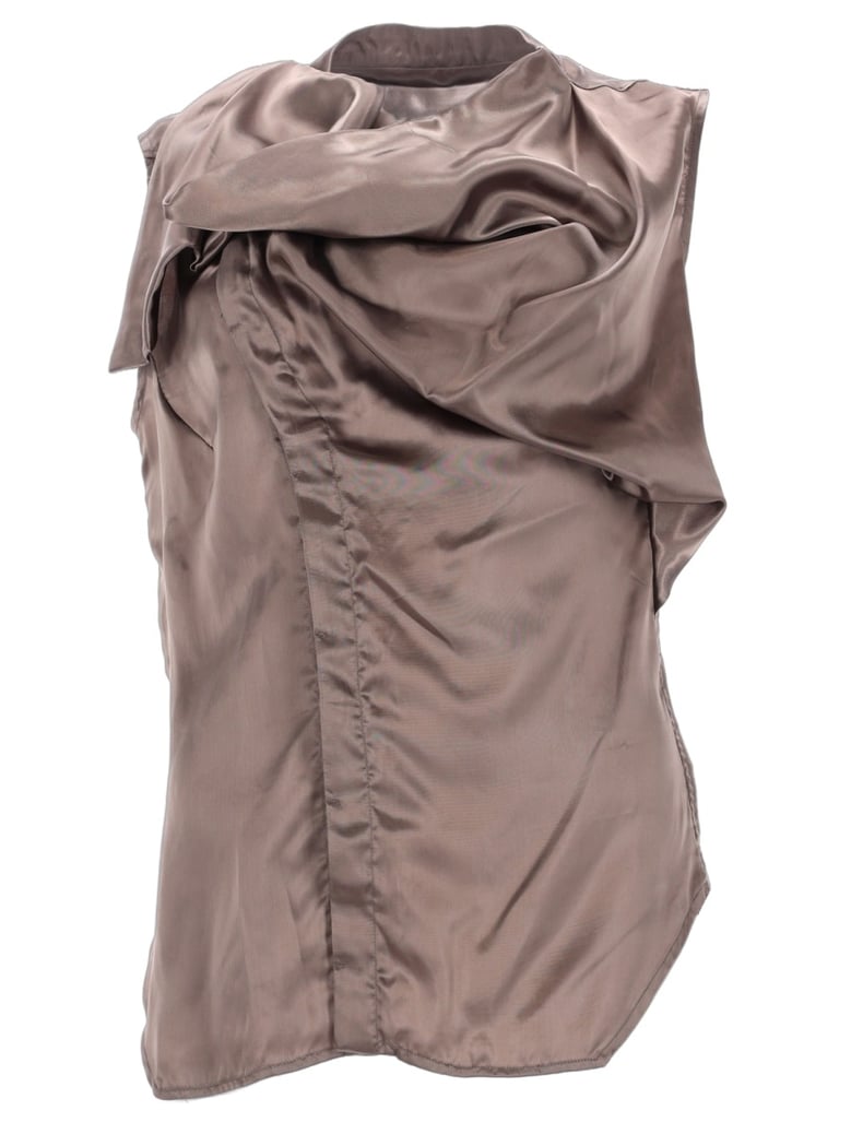 sleeveless island shirt bronze by Selfnex