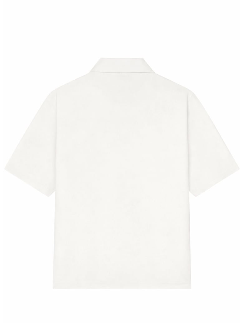polo shirt with logo white by Selfnex