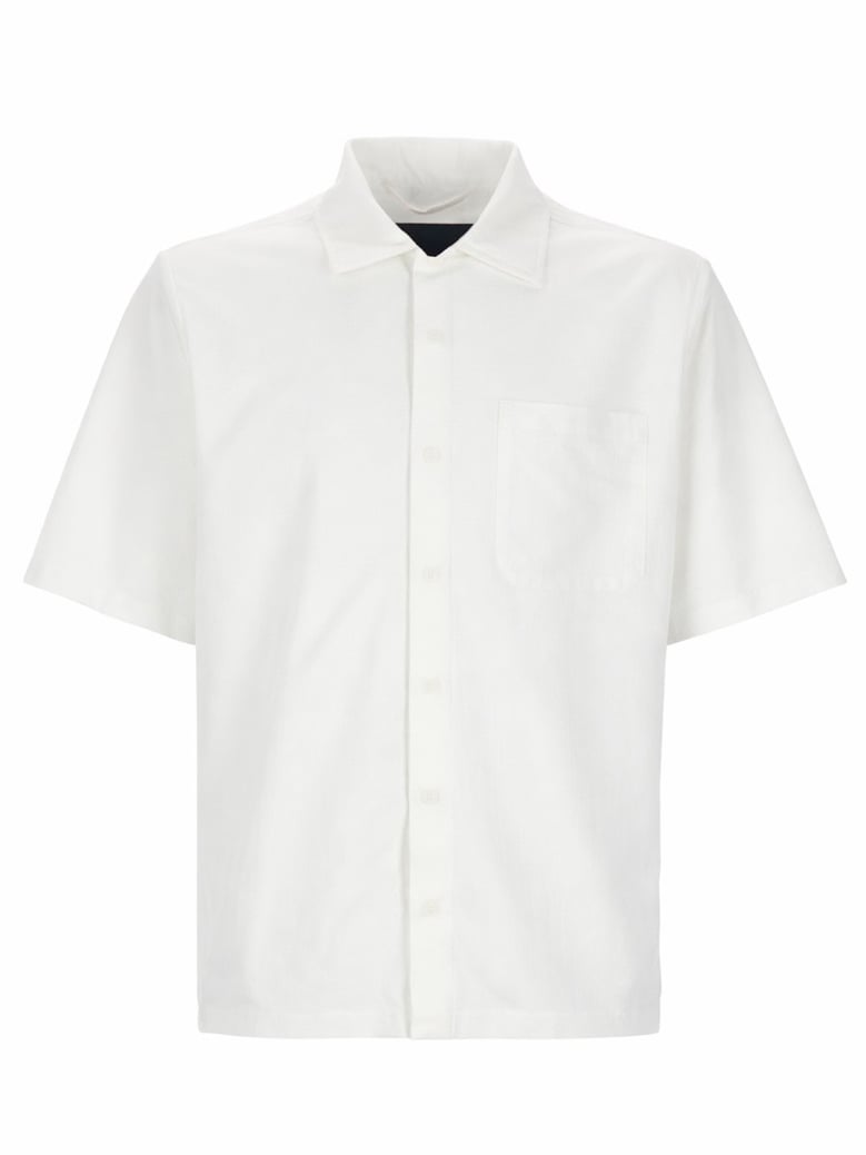 shirt with chest pocket white by Selfnex