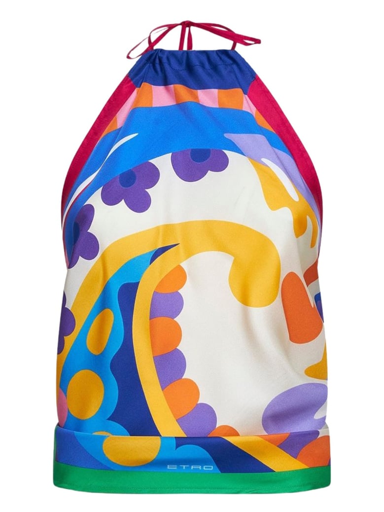 silk top multicolour by Selfnex