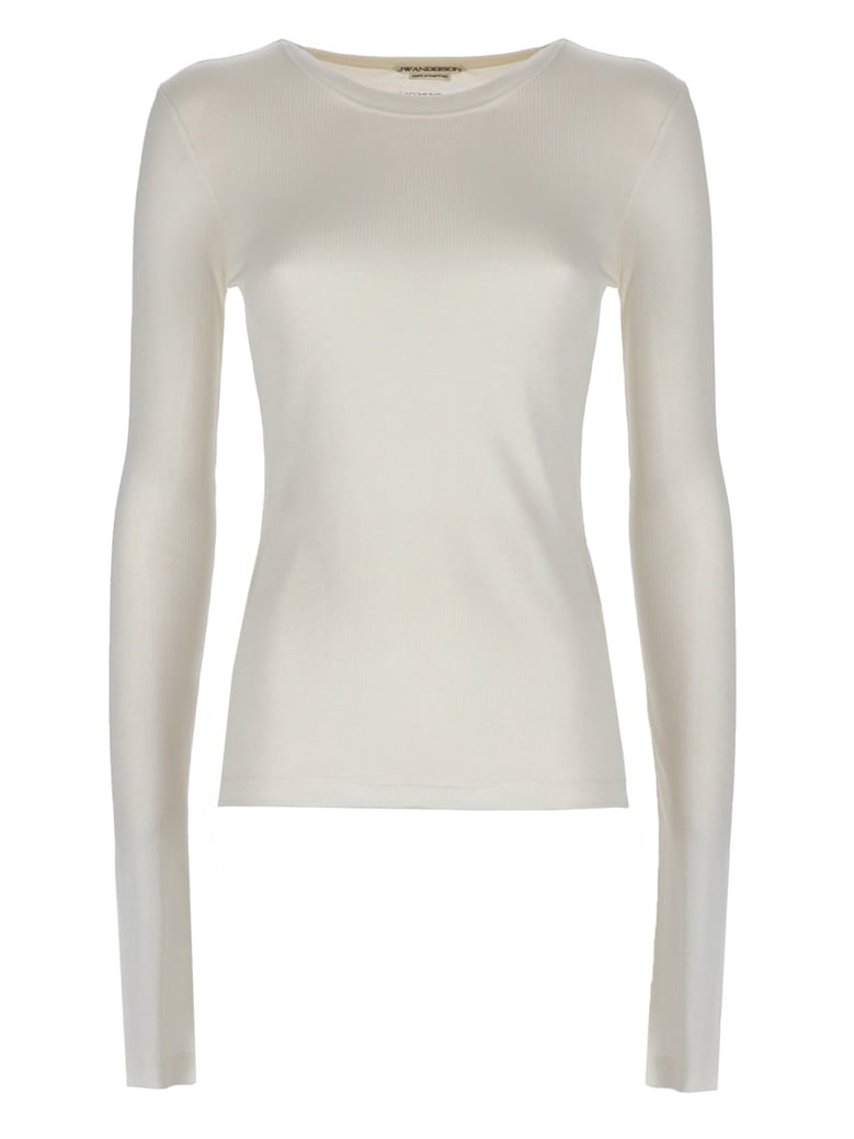long-sleeved t-shirt white by Selfnex