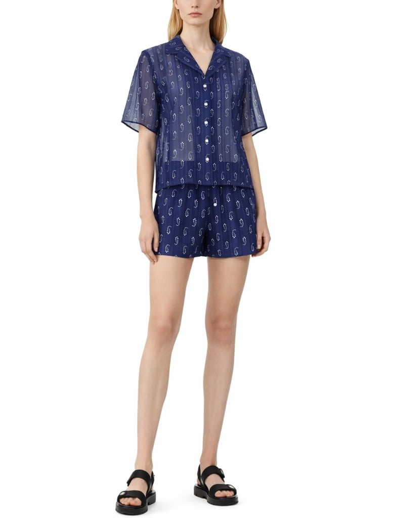 camp blue shorts by Selfnex