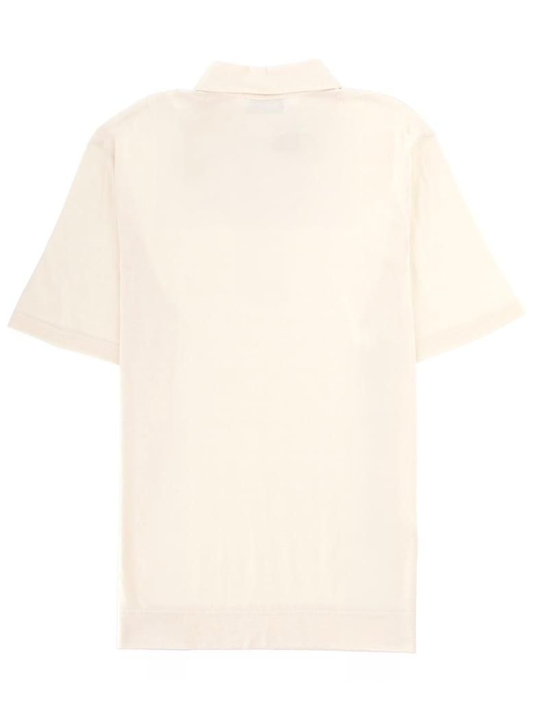 cotton and silk polo shirt by Selfnex