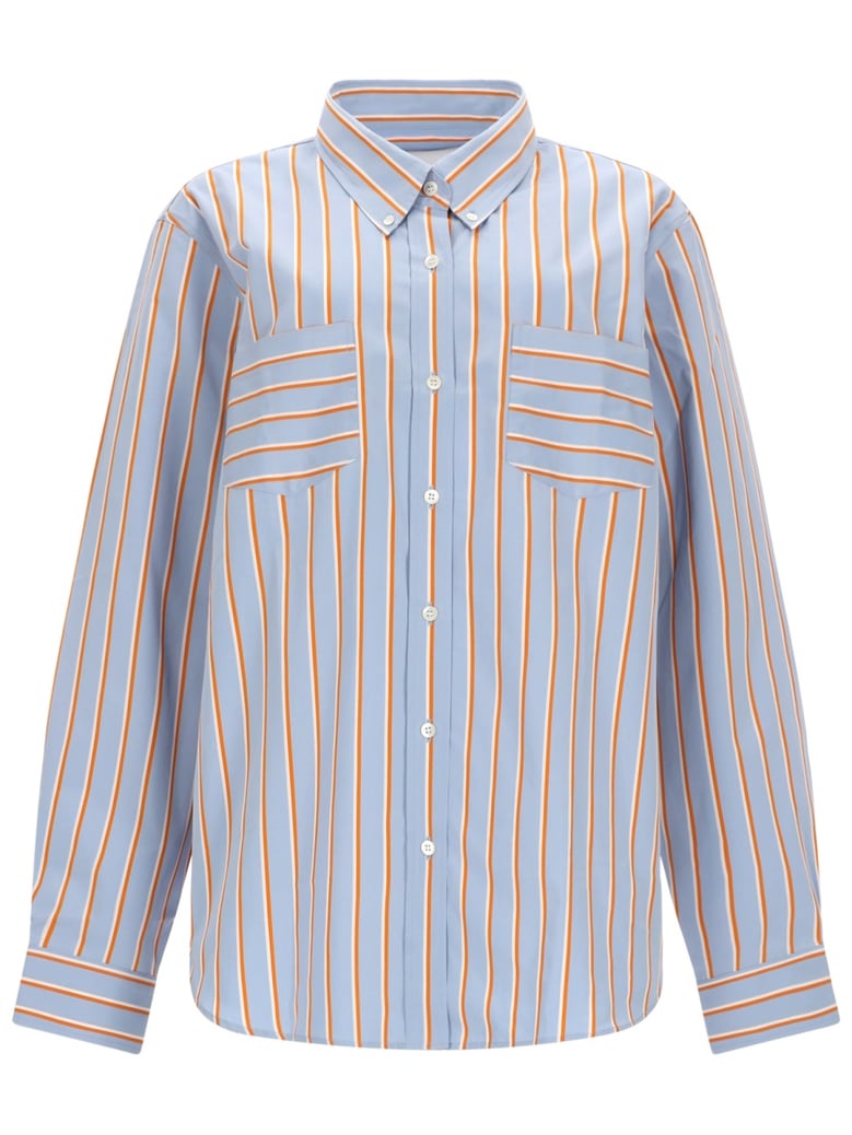 cotton shirt azure by Selfnex