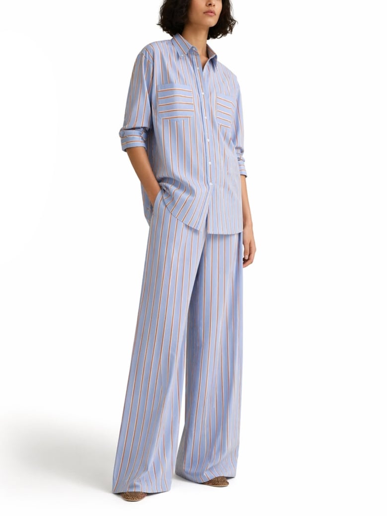 cotton shirt azure by Selfnex