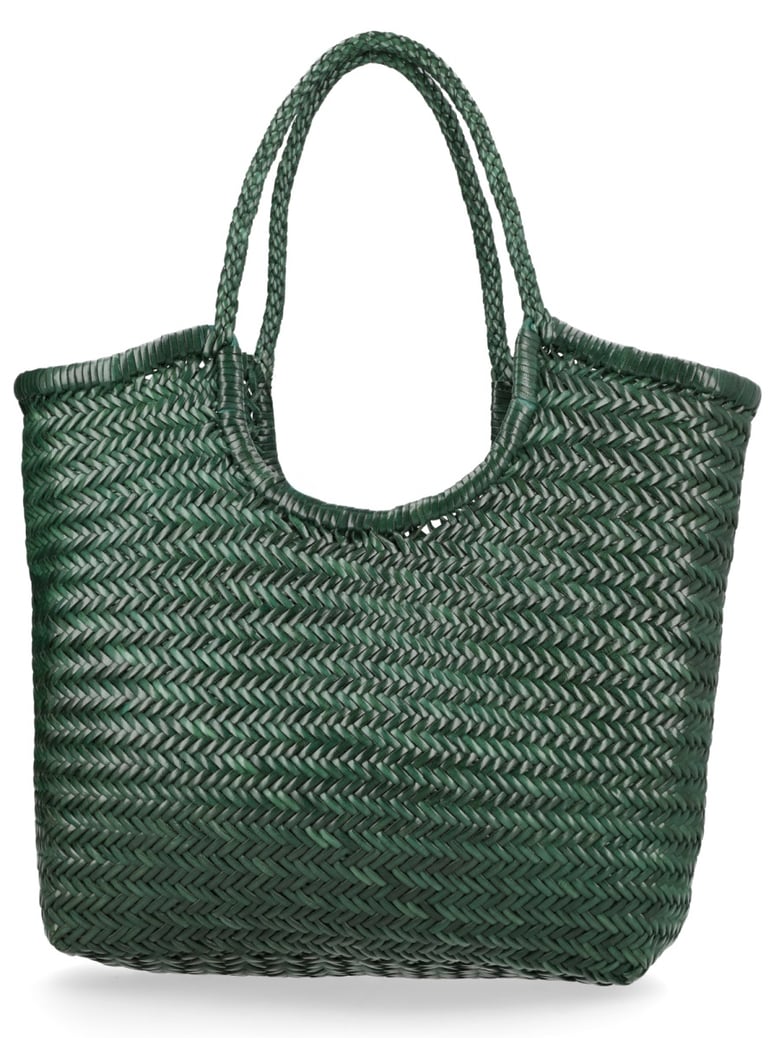 handbag ns diagonal triple jump green leather by Selfnex