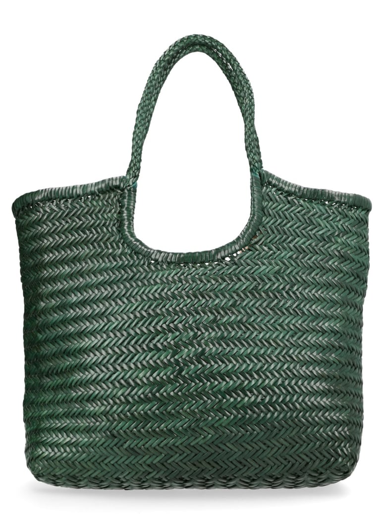 handbag ns diagonal triple jump green leather by Selfnex
