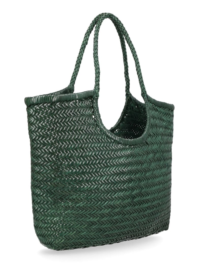handbag ns diagonal triple jump green leather by Selfnex