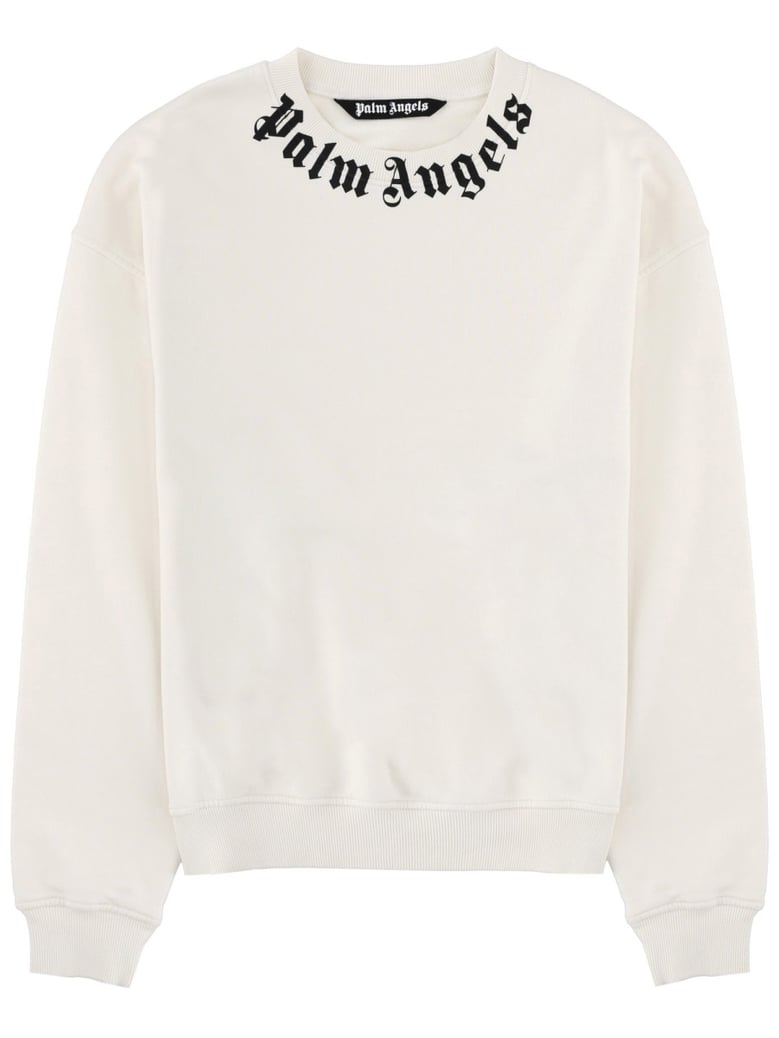 sweatshirt with logo white by Selfnex