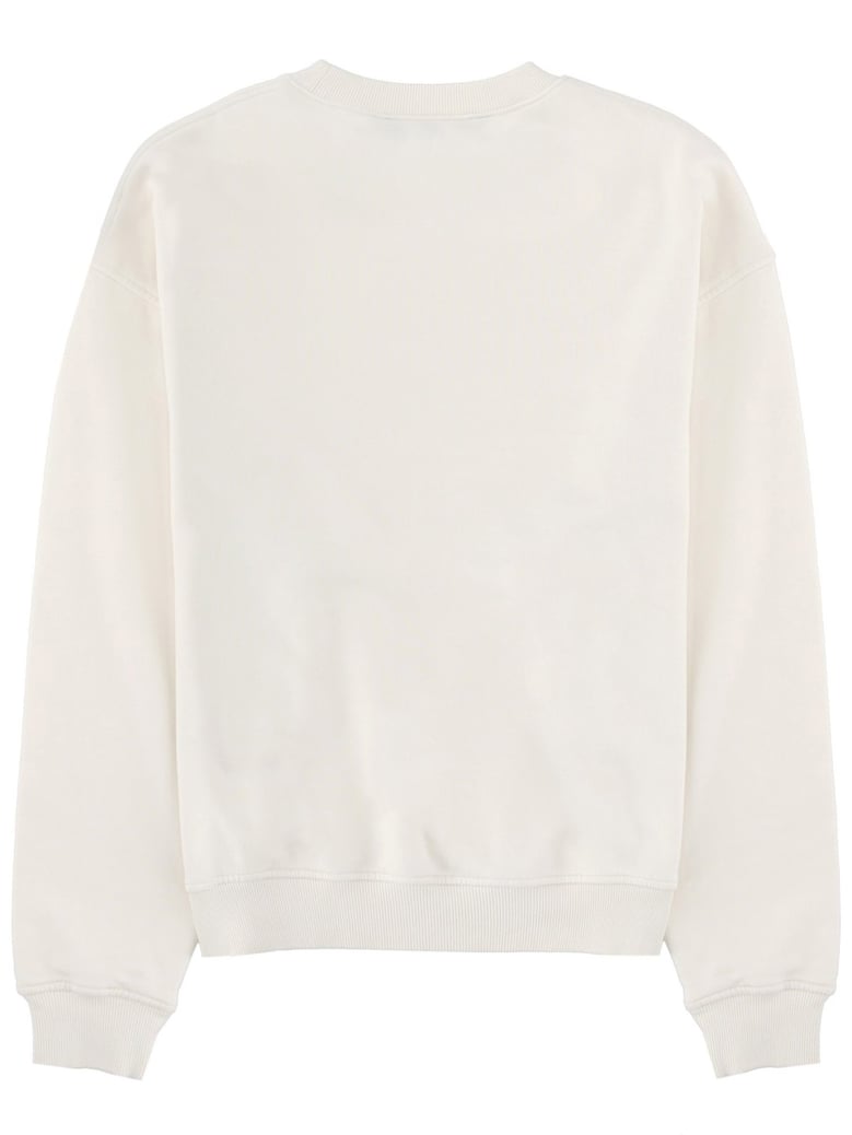 sweatshirt with logo white by Selfnex