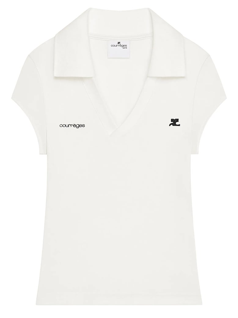 cropped polo shirt by Selfnex