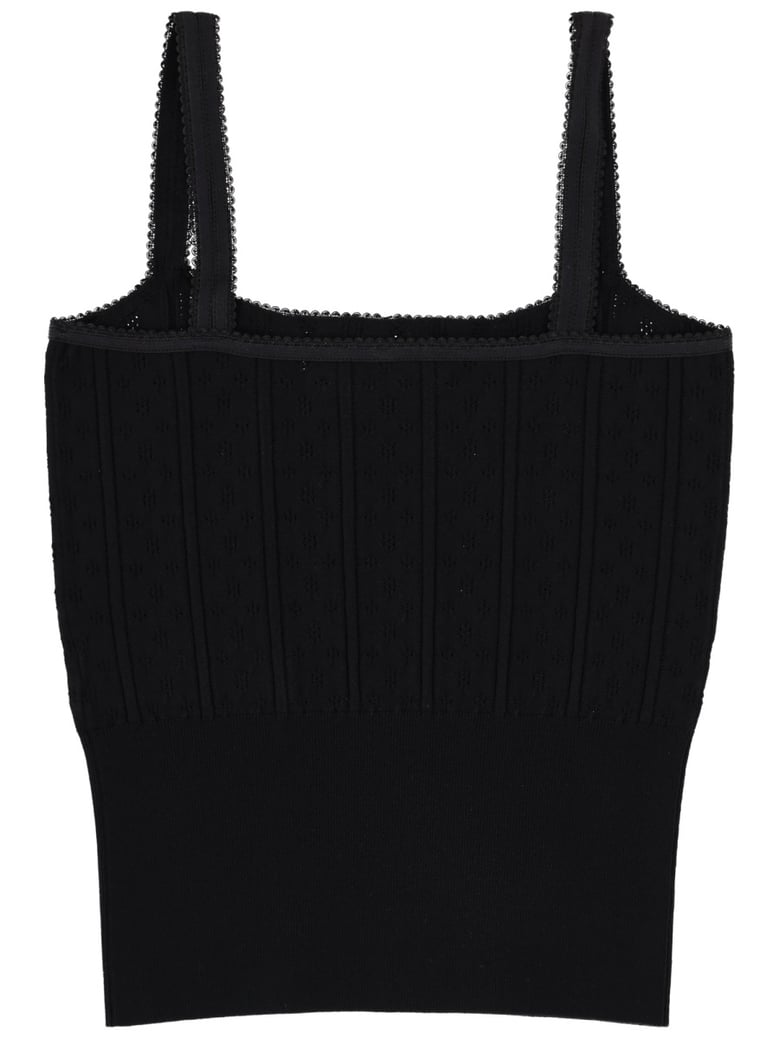 top with bow black by Selfnex