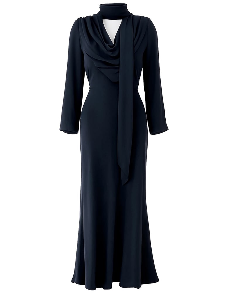 long draped dress by Selfnex