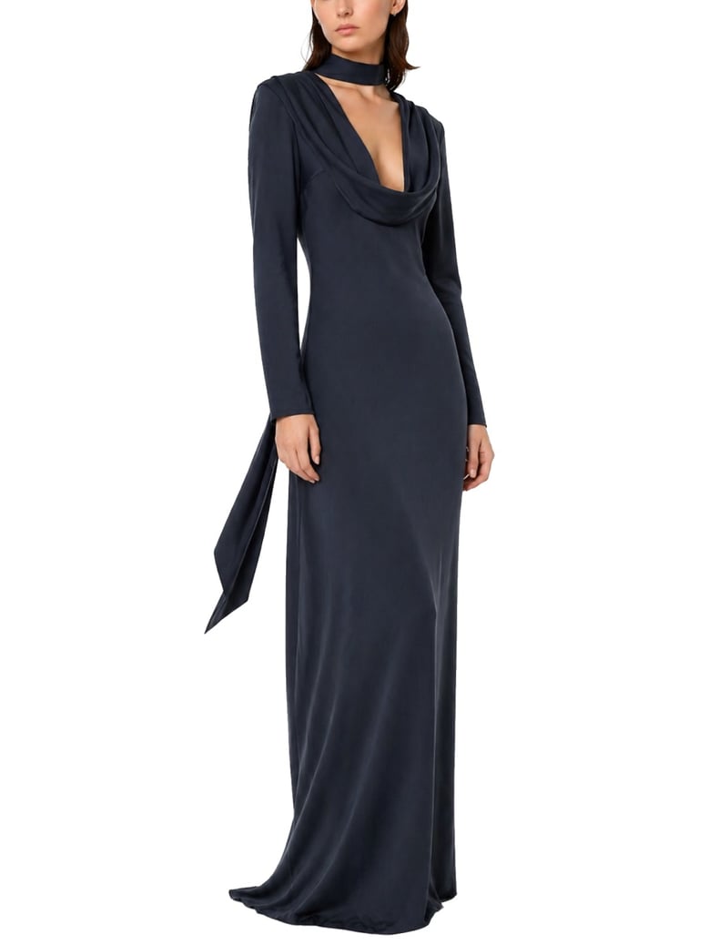 long draped dress by Selfnex