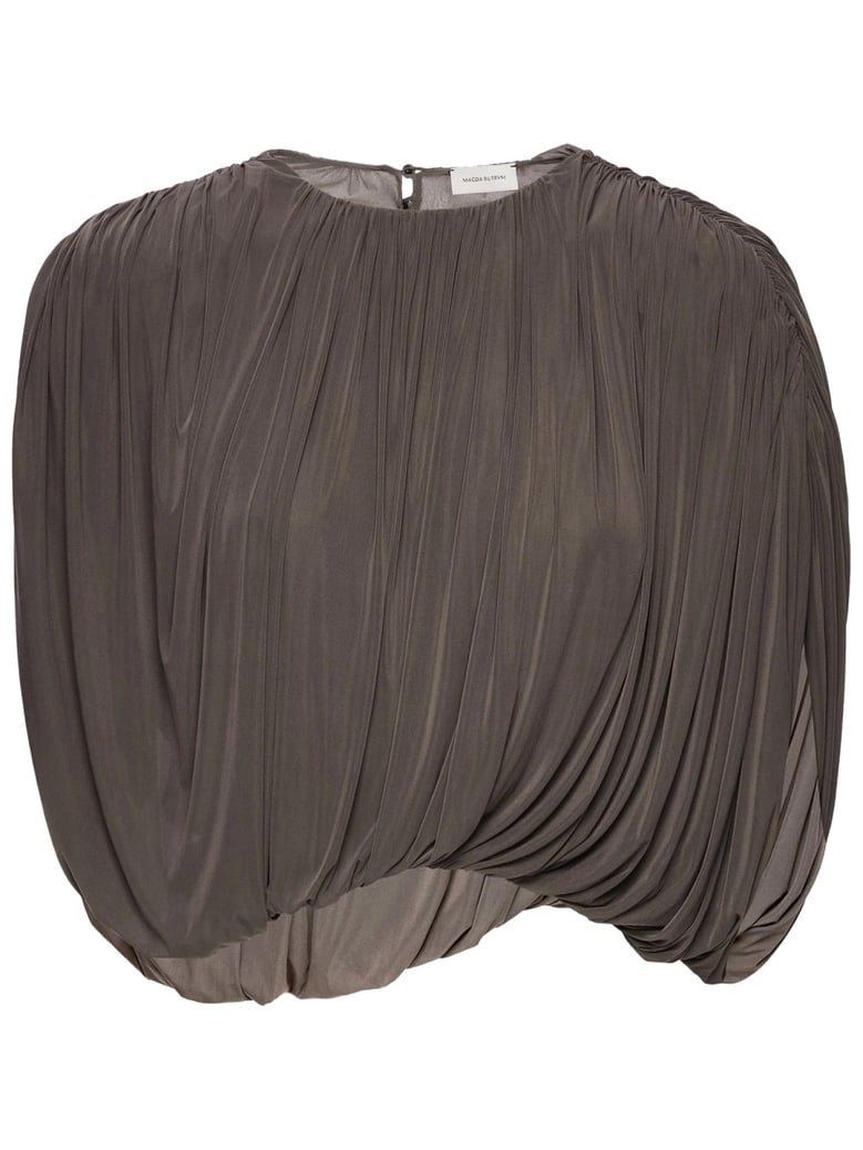 draped cupro top by Selfnex